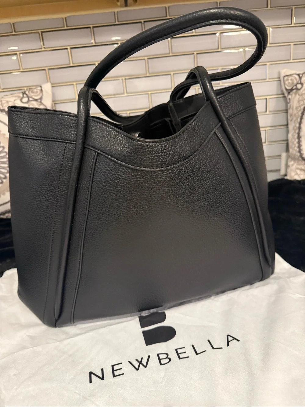NEWBELLA Kelly L Size 2-PC PU Tote Shoulder Bag